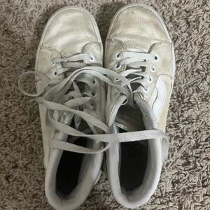 High top white vans